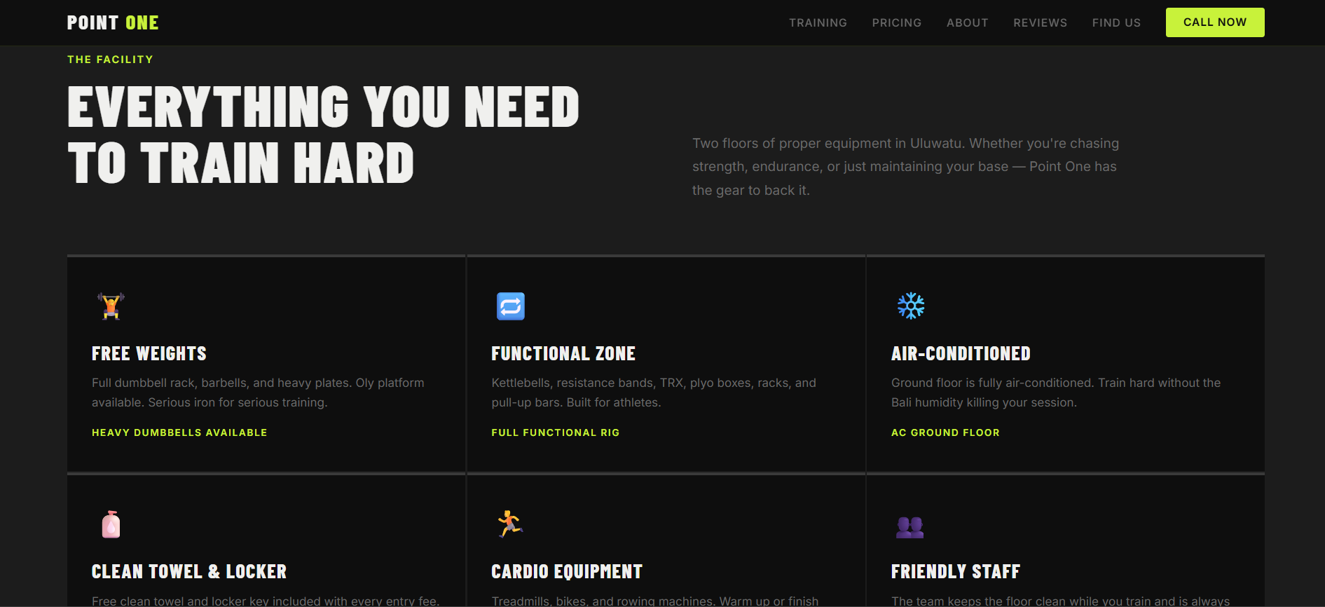 Point One Fitness screenshot